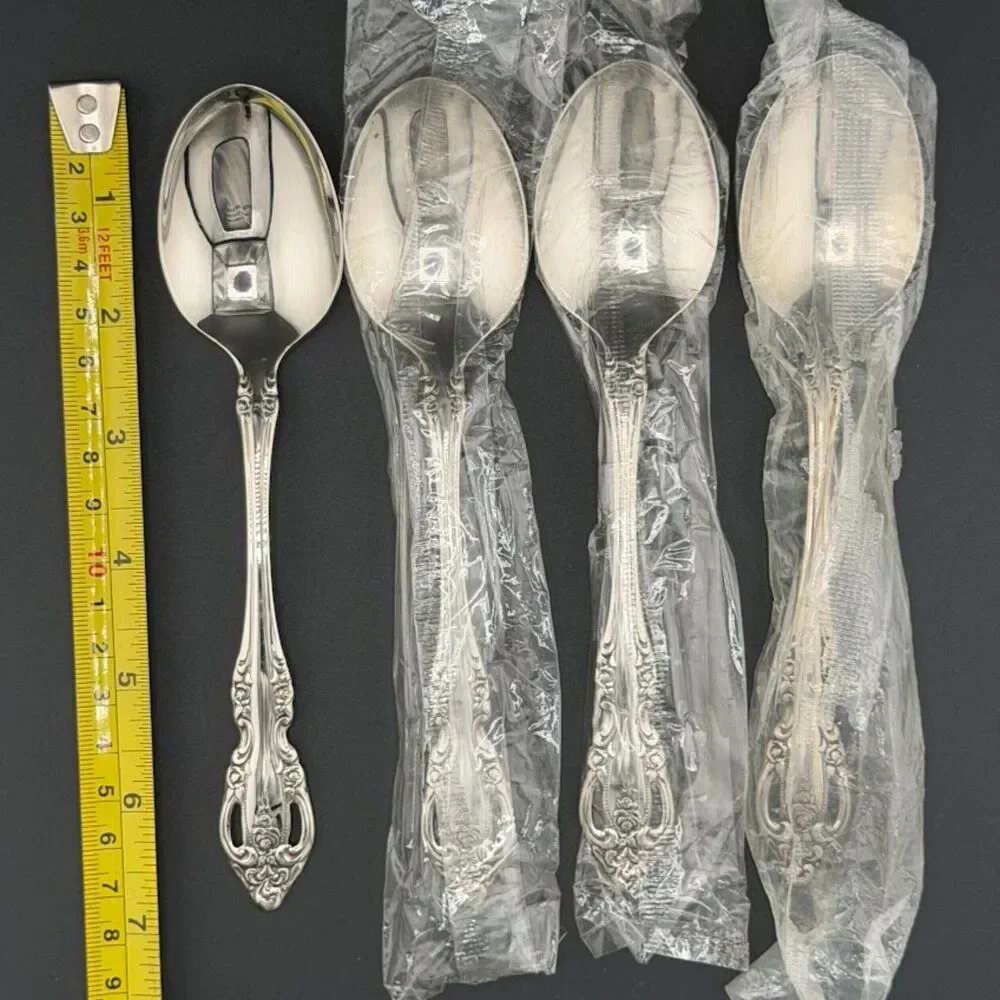 NEW Oneida Brahms Oval Soup Spoons 6 7/8